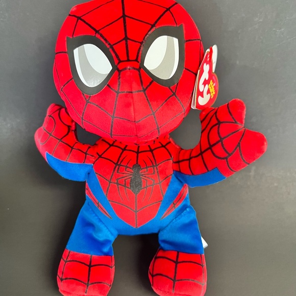 Ty Marvel Spider-Man Plush - Red and Blue - Picture 6 of 6